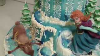 Торт "Холодное сердце", часть4 (Frozen, part4)