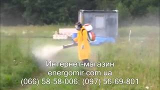 Мотоопрыскиватель Forte в работе