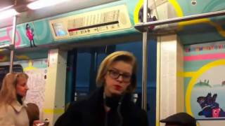 ? Самый лучший поезд московского метро "Союзмультфильм"!