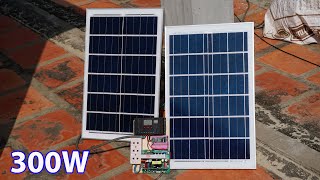 Make 300W small off grid solar system