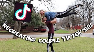 RECREATING VIRAL COUPLE TIKTOKS!!!! *we tried*