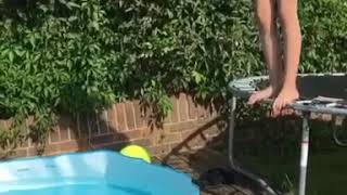 GIRL SPRAINS ANKLE AFTER FALLING OFF OF TRAMPOLINE #fail #help #youvebeenframed