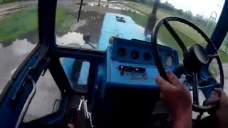 Пробное вождение на тракторе МТЗ-82) [sjcam 4000]