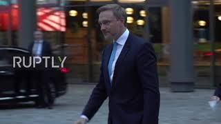 Germany: CDU, FDP leaders arrive for coalition talks in Berlin