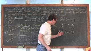 Segment Lengths in Circles with Chords, Secants, and Tangents