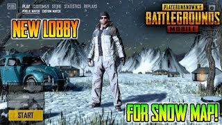 New Lobby For New "Snow Map" In Pubg / Pubg Mobile | Upcoming Pubg Mobile New Map