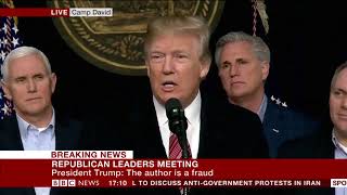 Donald Trump speaks out on new book and attacks author Michael Wolff - BBC News
