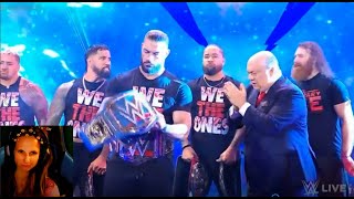 WWE Raw The Bloodline entrance in BROOKLYN 10/10/2022