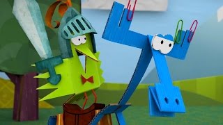 Бумажки - Рыцарь Тюк - мультфильм для детей - поделки своими руками