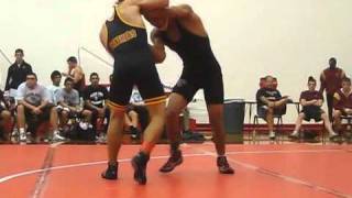 Bakersfield College Wrestling Duels 2010 - Santa Ana College vs Sacramento City College: 133 Pounds