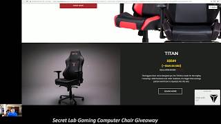 Secret Lab Chair Giveaway Summer 2018