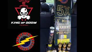 5X Mega Shells?????Flashing Fireworks @ KING of BOOM Fireworks