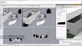 Set camera views and clipping plane for rendering in Rhino 6
