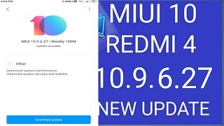 MIUI 10 9.6.27 PIE BETA UPDATE REVIEW | REDMI 4 | हिन्दी