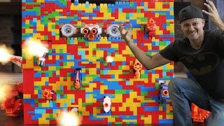 Nerf War: LEGO Nerf GUN Fortress!