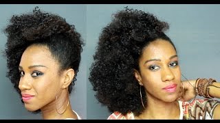 Estilosa e prática: pronta pra balada em 5 minutos (estilizando half wig)