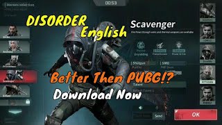 Disorder Gameplay English: First Play (CBT) & Download- Better Then PUBG?!