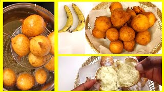 HOW TO MAKE BANANA PUFF PUFF CAKE AT HOME | SIMPLE AND EASY RECIPE CAKE | SIERRA LEONE?? PUFF CAKE