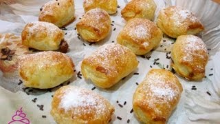 mini napolitanas de chocolate. Repostería
