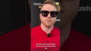 Canelo Tells His Fans To Expect His BEST Against GGG #shorts