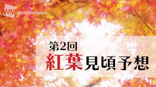 ウェザーニュース第2回紅葉見頃予想／東京や京都は来月中旬から見頃へ