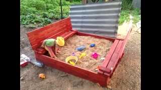 Детская песочница своими руками - Building a sandbox for the kids