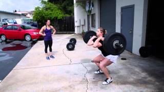 CrossFit - WOD 120409 Demo with Caity Matter Henniger