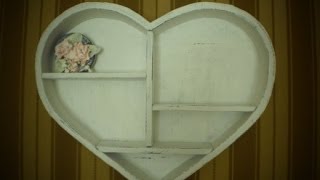 "Сердечная" полка-тайник из картона- Regiment hiding place from a cardboard "Heart"