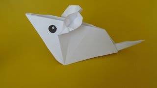 МЫШКА - Легкое Оригами для Начинающих / Origami Mouse - Origami for Kids -  Origami Animals
