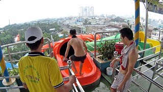 Red Tube Water Slide at Dam Sen Water Park