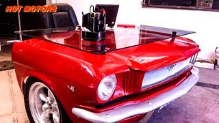 МЕБЕЛЬ из АВТО Столы из кузова автомобилей. Tables from auto parts