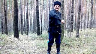Фланкировка(Перехват на обратный хват) (Cossack saber, flankirovka哥萨克军刀,)