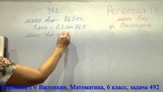 Виленкин, Математика, 6 класс, задача 492
