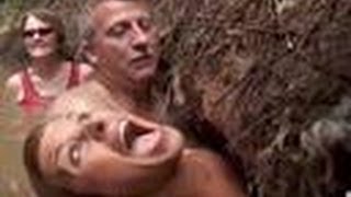 Catfish Bites Girl's Butt | Hillbilly Handfishin'