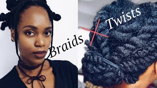 Natural Hair| Which one makes hair grow faster, braids or twists?