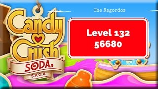 Candy Crush Soda Saga Level 132 56680 points No Boosters
