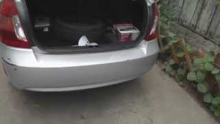 Hyundai Accent снятие бампера, removal Hyundai Accent bumper