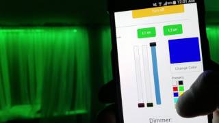 RGB Led strip controlled with Raspberry Pi using Phone