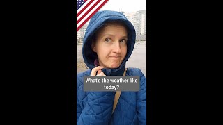 Weather vocabulary in English - rainy, overcast, English tenses