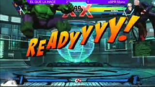 UMVC3: ElQueLaHace (Hul/Dan/Sen) vs eSPR Mono (Ver/Iro/Str)