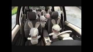 les lapins crétins en grand scenic