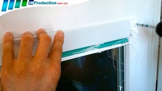 Установка горизонтальных жалюзи Венус на пластиковые окна (Venus) от JB Production