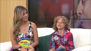 El pequeño actor Michael Steven nos dio clases de salsa choque