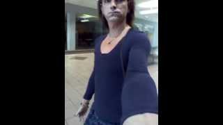 Crossdresser shopping at the mall