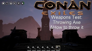 How to throw a Throwing Axe and Weapons Test.