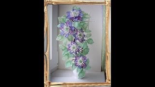 Клематис из бисера . Clematis from beads
