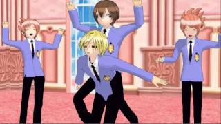 mmd ouran highschool host club derp (aka la bomba meme)