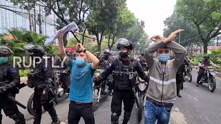 Indonesia: Afghan refugees call for resettlement at Jakarta rally outside UN office