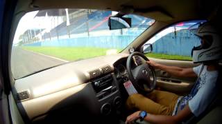 drag race D2 sentul circuit toyota avanza 17.407 second, on board camera