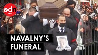 Thousands Risk Arrest With Anti-Putin Chants at Navalny’s Funeral